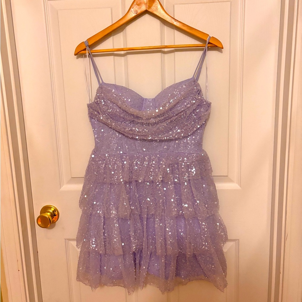 Jessica Corset Ruffled Sequin Tulle Part Dress by Windsor